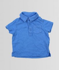 Modré polo tričko MOTHERCARE