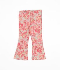 Červené květované legíny do zvonu ISAAC MIZRAHI