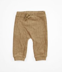 Hnědé žebrované kalhoty/tepláčky NUTMEG