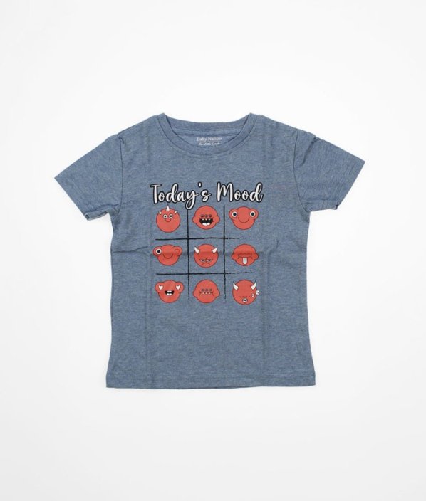 Modré tričko s obrázky BABY NATION