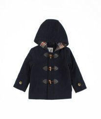 Tmavě modrý teplý kabát jaro/podzim - lehký zimní F&F