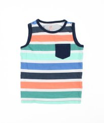 Barevné proužkované tílko z biobavlny H&M