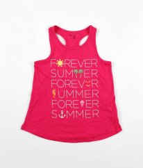 Tmavě malinové dívčí tílko GAP