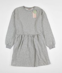 Šedé silnější mikinové šaty ONLY