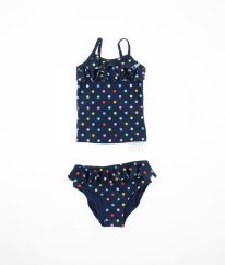 Tmavě modré plavky s puntíky NEXT