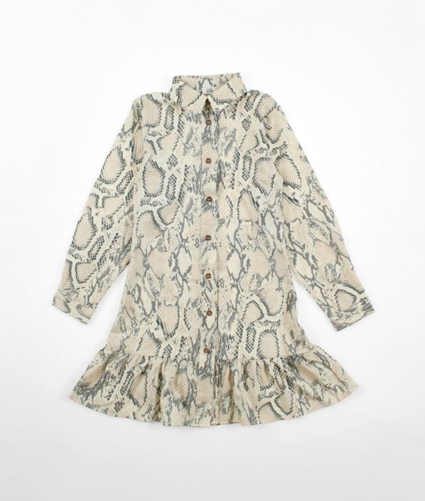 Béžové šaty se vzorem RIVER ISLAND