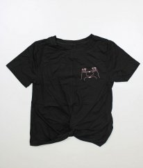 Černé tričko s obrázkem/halenka