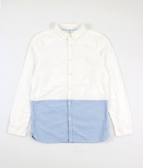 Bílomodrá košile ze silné bavlny MARKS & SPENCER