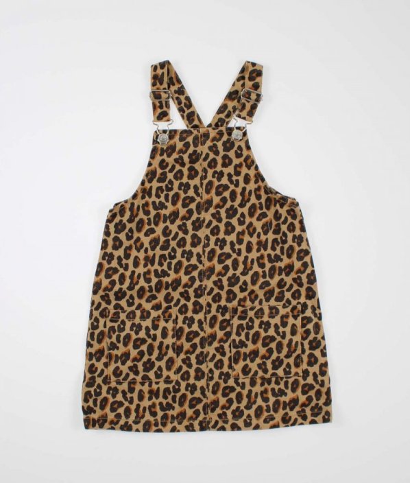 Béžová šatová sukně s leopardním vzorem MATALAN