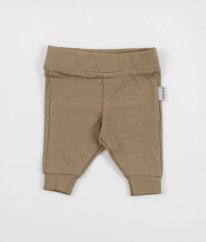 Béžovohnedé tepláčky s potlačou MIKK-LINE