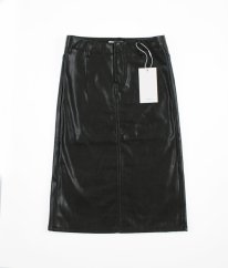 Černá koženková sukně NAME IT