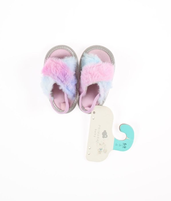 Barevné plyšové sandálky PRIMARK