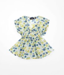 Bílá tunika s květy CYCLEBAND