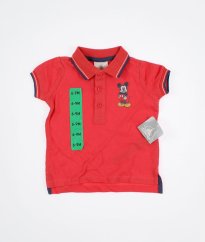 Světle červené piké polo tričko DISNEY