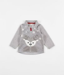 Šedá fleecová mikina H&M