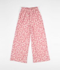 Růžové lehké kalhoty s motýlky NUTMEG
