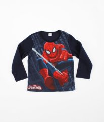 Tmavomodré fleecové triko SPIDERMAN