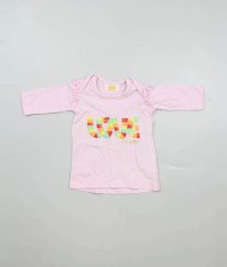 Růžové triko/halenka s nápisem