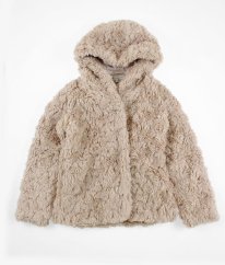 Starorůžový beránkový kabát MARKS & SPENCER