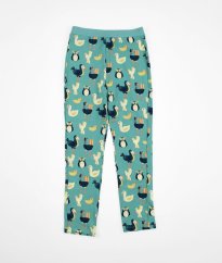 Zelené tepláky se zvířátky DE FACTO