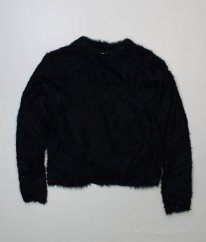 Černý chlupatý svetr H&M