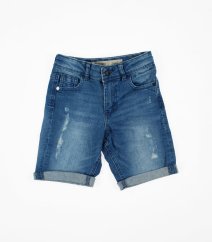 Modré skinny riflové kraťasy DENIM & CO