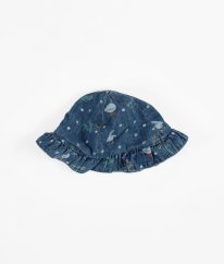 Modrý riflový klobouček s obrázky MARK & SPENCER
