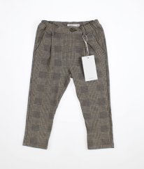 Béžovošedé kárované kalhoty NAME IT