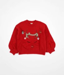 Červený vánoční svetr F&F