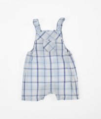 Modrobílé kárované kraťasové lacláče MOTHERCARE