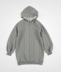 Šedé mikinové šaty