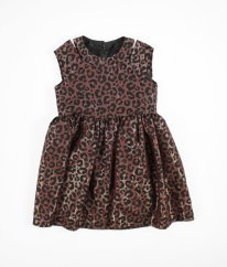 Hnědozlaté šaty s leopardím vzorem M&CO
