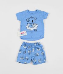 Modré pyžamo s obrázkem NEW BABY