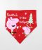 Červený vánoční slintáček PEPPA PIG
