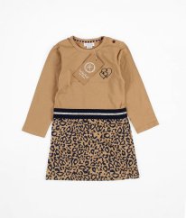 Hnědé šaty s leopardím vzorem KIABI