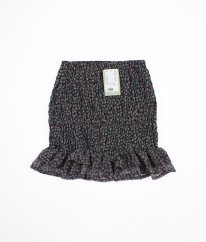 Černá sukně s růžemi H&M