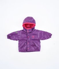 Fialovorůžová teplá bunda jaro/podzim ADIDAS