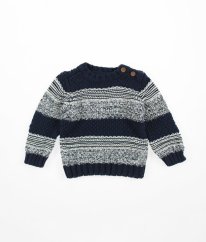 Modrobílý svetr F&F
