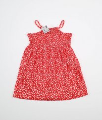 Červené šaty s květy KIABI