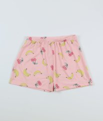 Růžové pyžamové kraťasy s obrázky GEORGE