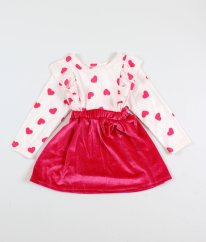 Bílorůžové šaty