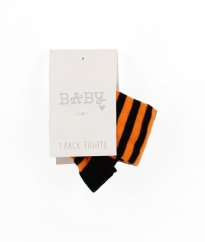 Oranžovočerné proužkované punčocháče MATALAN