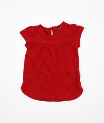 Červené silnější mikinové šaty FAGOTTINO