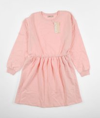 Růžové silnější mikinové šaty ONLY