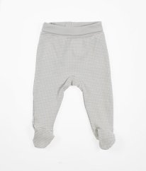 Šedé proužkované žebrované tepláčky s tlapkami C&A