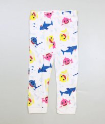 Bílé tepláky /pyžamové kalhoty s rybičkami NUTMEG