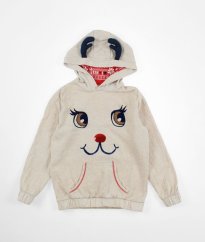 Béžová silnejšia vianočná mikina GEORGE