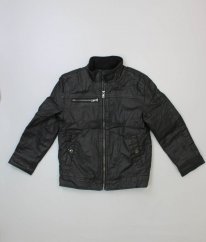 Černá pevná teplá bunda jaro/podzim F&F