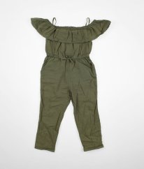 Olivový kalhotový overal H&M