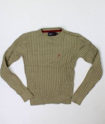 Béžovozelený svetr